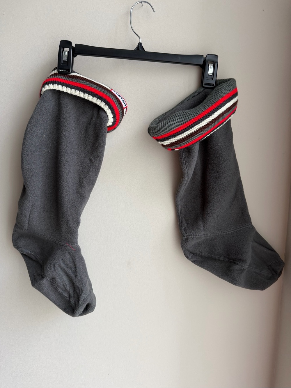 Hunter Boot Sock Inserts with Striped Cuff